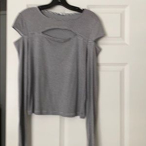 New cutout striped soft cute top by splendid